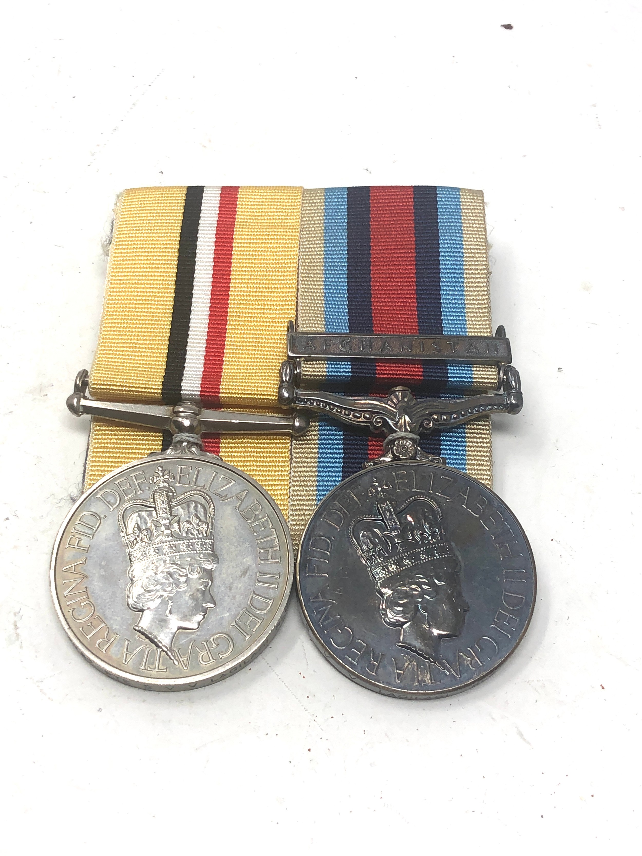 ER.11 mounted Iraq & Afghanistan medals to 25199767 pte s.v.v lagilagi r.l.c