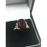 14ct Gold Garnet Ring (5g)