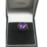 9ct Rose Gold Synthetic Colour Changing Sapphire Ring (5g)