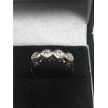 18ct Gold Diamond Five Stone Ring (3.8g)