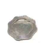 Silver pin tray measures approx 13cm dia Sheffield silver hallmarks