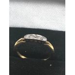 18ct Gold Old Cut Diamond Ring (2.3g)