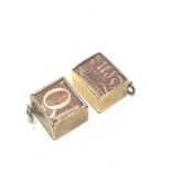 2 X 9ct Gold Vintage Emergency Money Charms (5.9g)