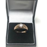 9ct Gold cz Ring (4.5g)