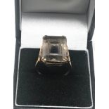 9ct Gold Smokey Quartz Dress Ring (6.8g)