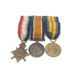 WW1 Trio medals to 1383 PTE A.B NETHERTON MIDDLESEX REG