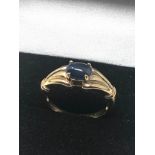 9ct Gold Sapphire Ring (2.8g)