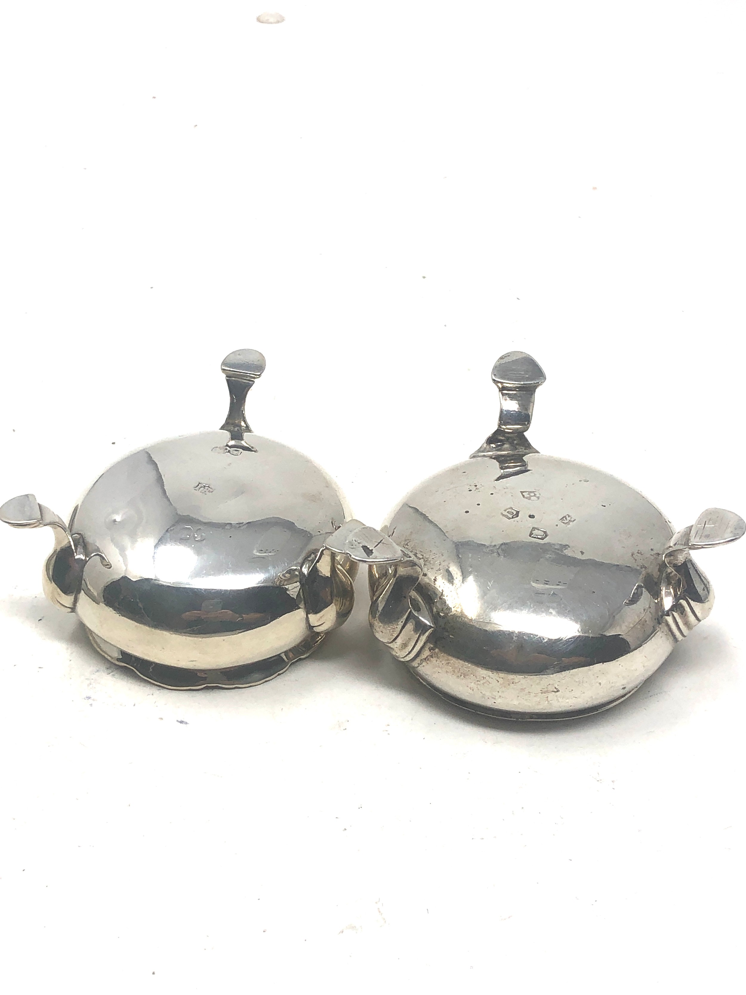 2 antique silver salts - Bild 3 aus 5