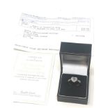 9ct Gold Tanzanite & Diamond Heart Ring (2.5g)