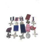 10 full size military copy medals