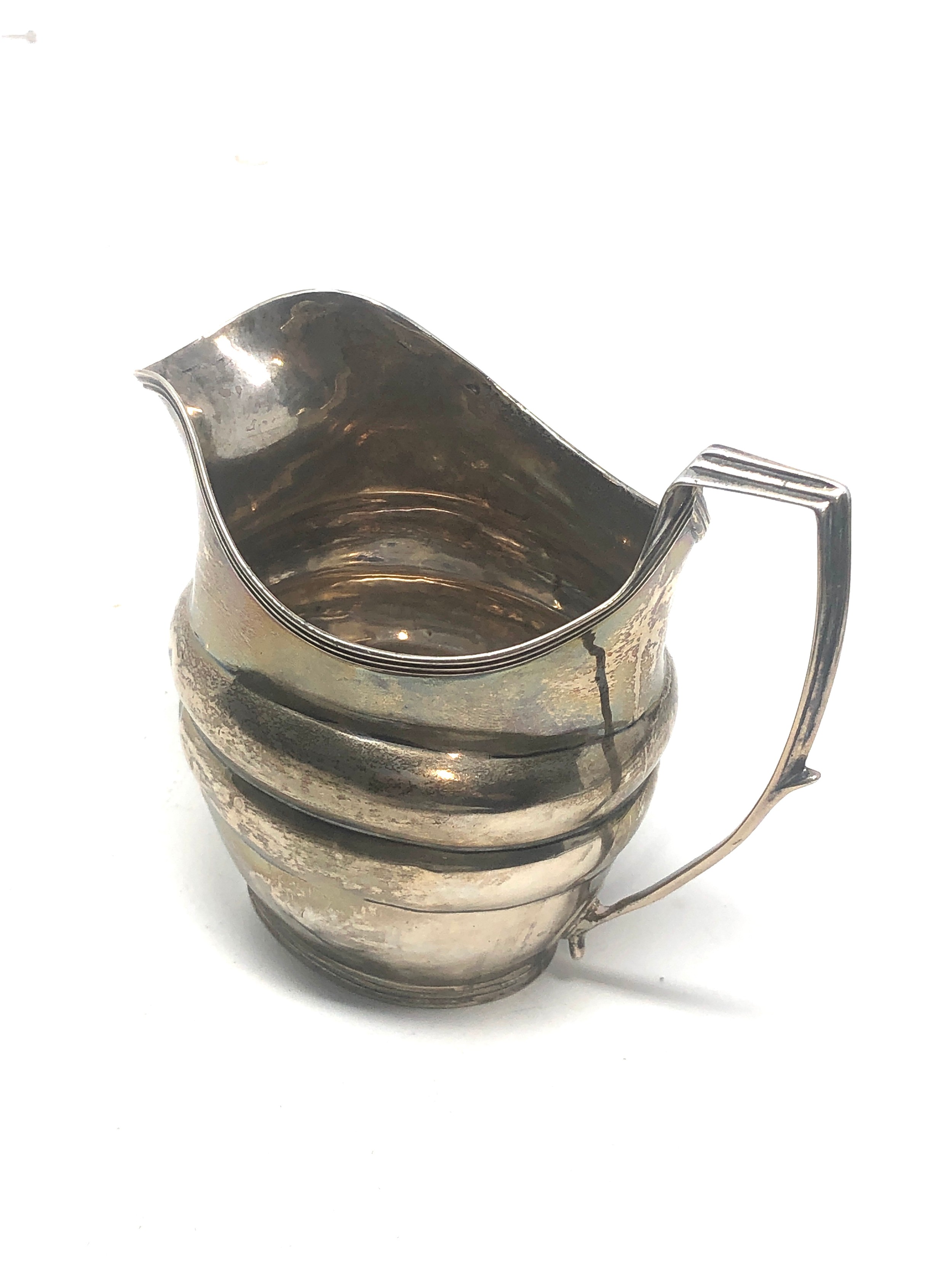 Georgian silver milk jug London silver hallmarks - Image 3 of 4