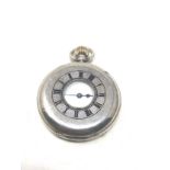 silver half hunter ladies fob watch the watch is ticking