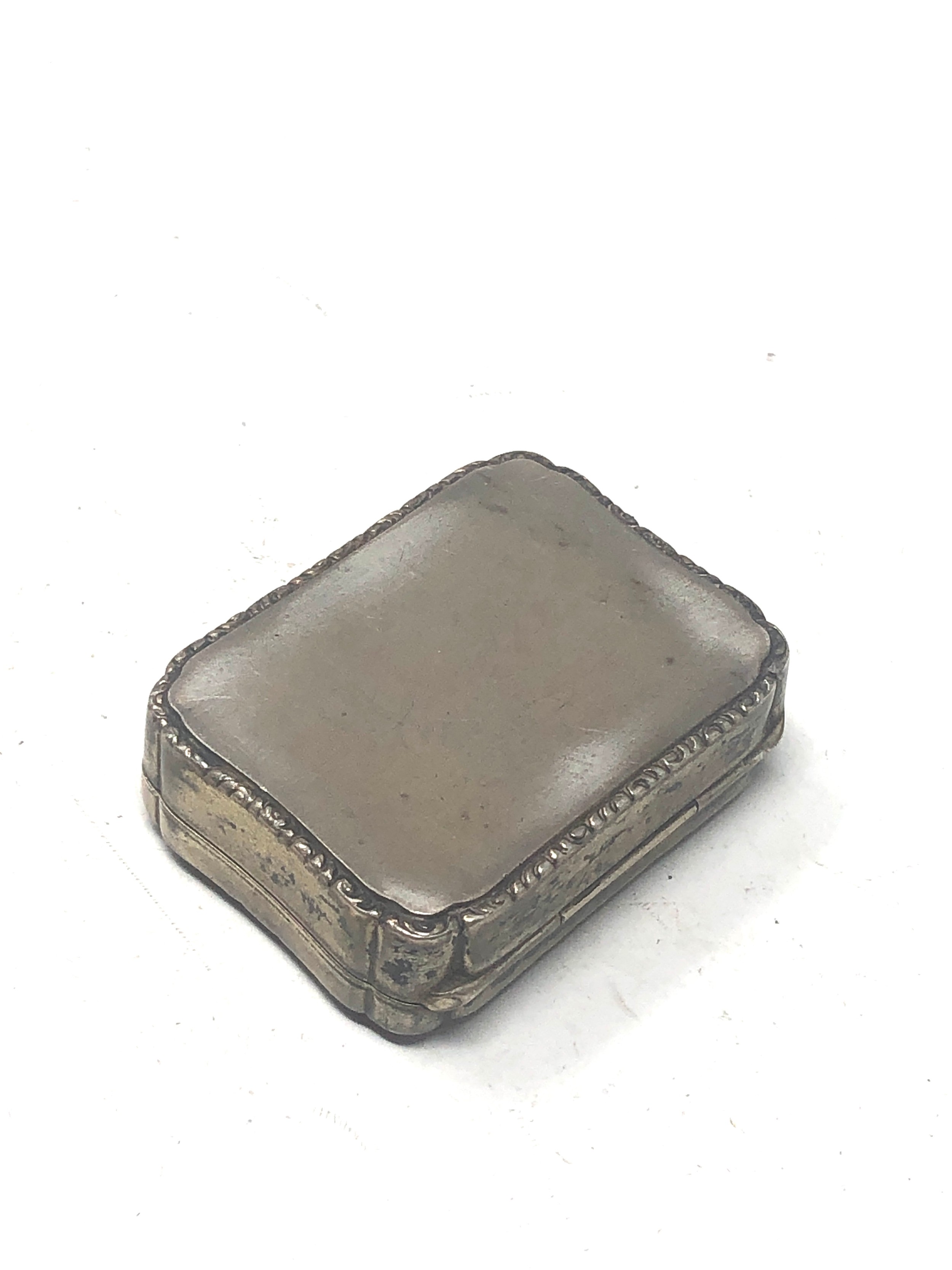 Vintage silver & enamel snuff box edge surface chips - Bild 4 aus 4