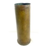 Vintage ammunition casing, approximate height: 13 inches, diameter 4.5 inches