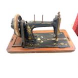 Vintage hand sewing machine no 717474 - R/R on shield