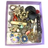 Selection of Vintage and later costume jewellery