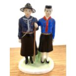 Coalport 75th Anniversary of Girl Guides China Figure 75th Anniversary 1910-1985 Limited Edition