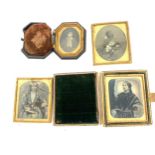 Four early ambrotype photographs a/f