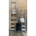 Set 3 Aluminum step ladders