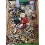 Selection of Vintage and later costume jewellery