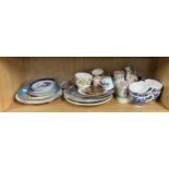 Selection of miscellaneous includes Compact, Blue and white pottery, collectors plates etc