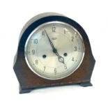 Smiths 2 keyhole mantel clock, untested, no shadow or discolouring to dial