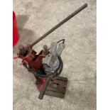 Pillar drill compelte with electric drill and accessories, untested