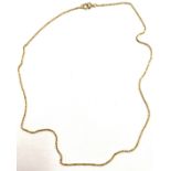 Ladies ornate detailed 9ct gold chain, approximate length 17 inches, approximate weight 3.2g