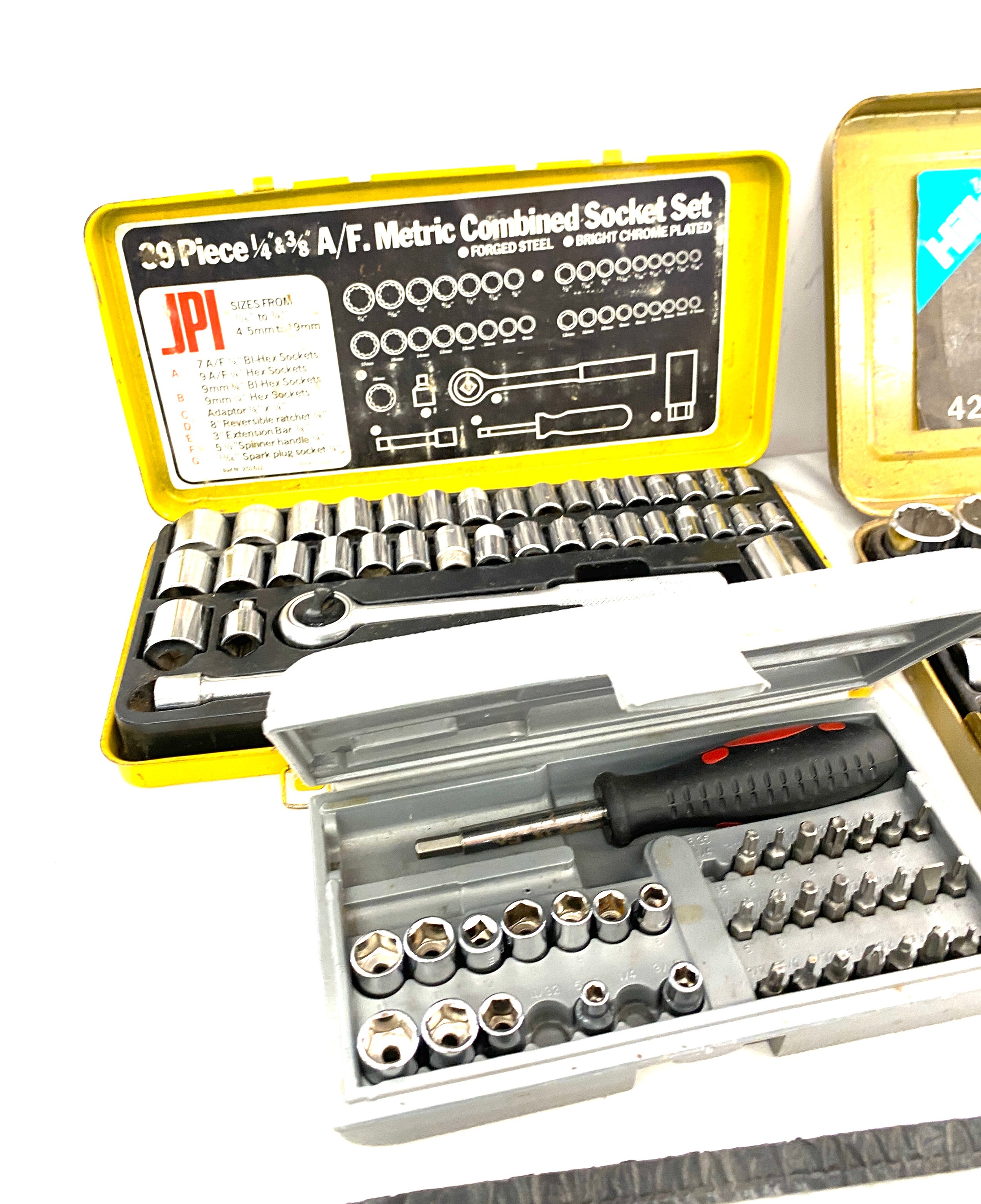 Large selection of socket sets and building tools - Image 2 of 5