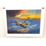 Limited Edition Millenium Flypast print by Robert Calow signed, 72/100