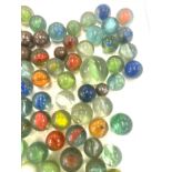 Selection of vintage and later marbles