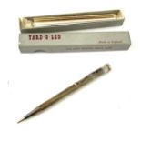 Hallmarked silver Yard o Led pencil with original box