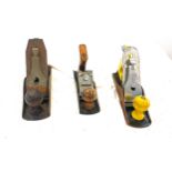 Selection woodworking planes to include a Stanley, An Award and one other