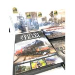 Selection of train miscellaneous to include: books, DVDS and pictures from Sutcliffe Gallery