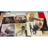 Selection of LP records to include beach boys, dire straits, fleetwood mac etc