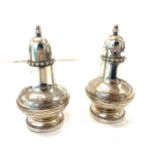 Silver plated cruet set