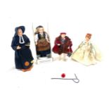 Selection of assorted dolls includes collectors costume doll by peggy nisbet henry 8th, provence