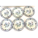 6 Coronaware Old Woodstock large bowls, approximate diameter 10.5 inches, good overall condition
