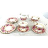 Selection of Royal Albert Serena china to include 6 Cake plates, 2 cups and saucers, milk jug, all