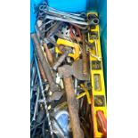 Large selection of assorted hand tools