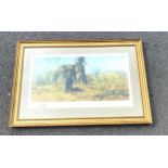 David Shepherd Ltd edition signed print 157/1100 The land of the Baoba trees, approximate frame