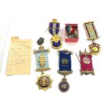 Group of Buffalo/ masonic lodge medals etc