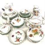 Selection of Johnson Bros part dinner and tea services, together with Royal Worcester tureen and