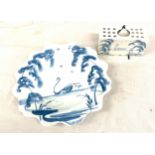 Ceramics Oxford Flower Brick, Highgrove design hand painted, Oxford plate both in good overall