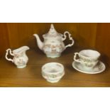 Royal Doulton Brambly Hedge miniature tea set comprising of a teapot, cup and saucer, milk jug and