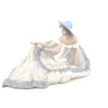 Large Nao lady figurine 545, approximate measurements: Length 13 inches, Height 8 inches