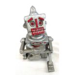 Vintage metal Robert the Robot 1950 mechanical moneybox