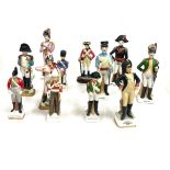 Selection of ceramic soldiers