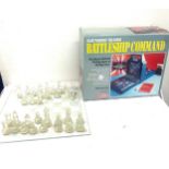 VTech Battleship Command - Electronic Talking Vintage/Retro 1990 Game and complete glass chest board