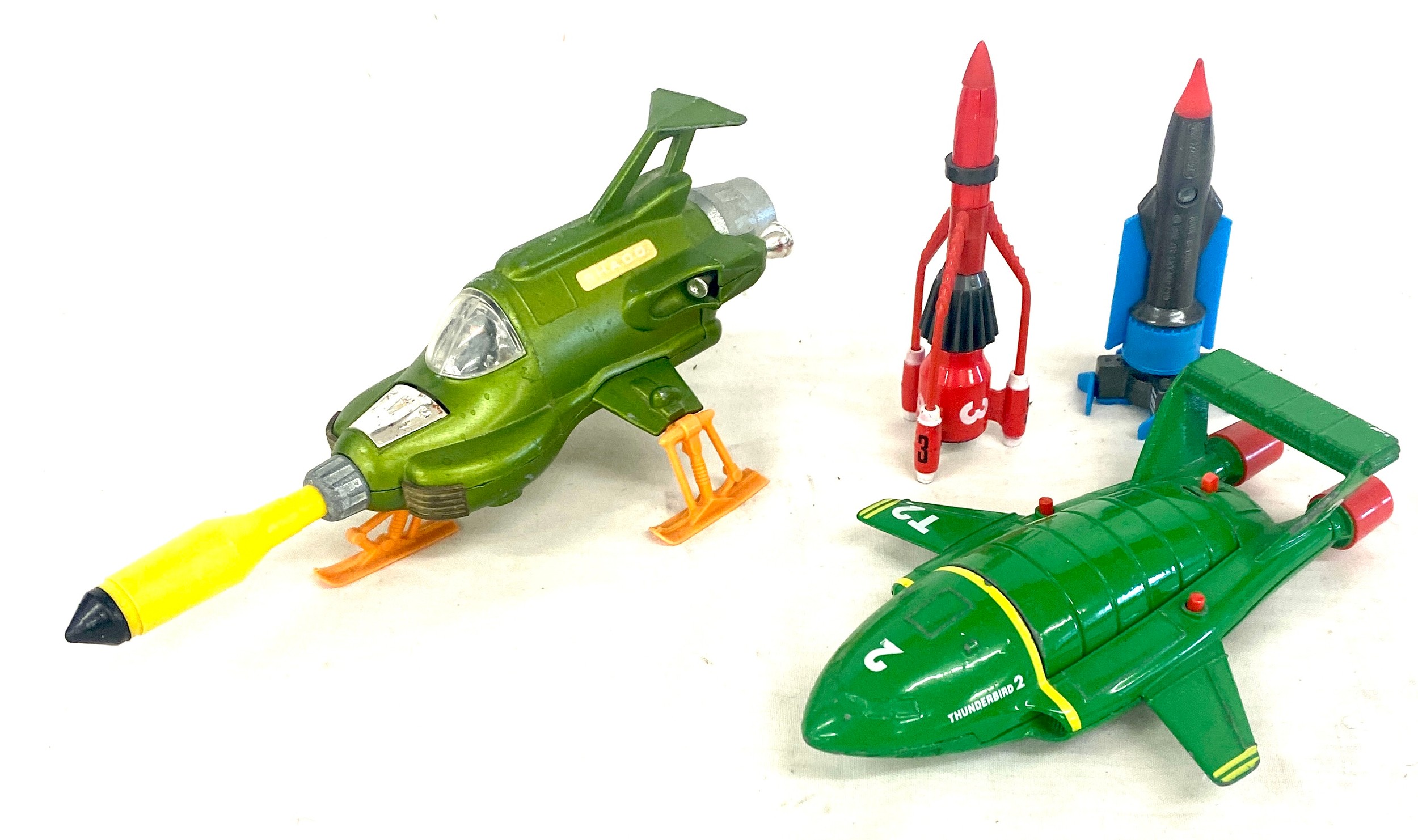 Dinky UFO intercepter, Matchbox Thunderbird 1, 2 and 3